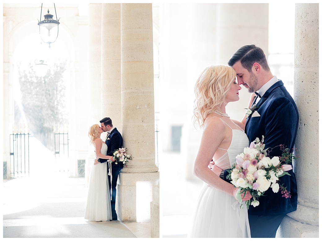 elopement in Paris, bride in Paris, BHLDN bride in Paris, wedding florist in Paris, celebrant in Paris