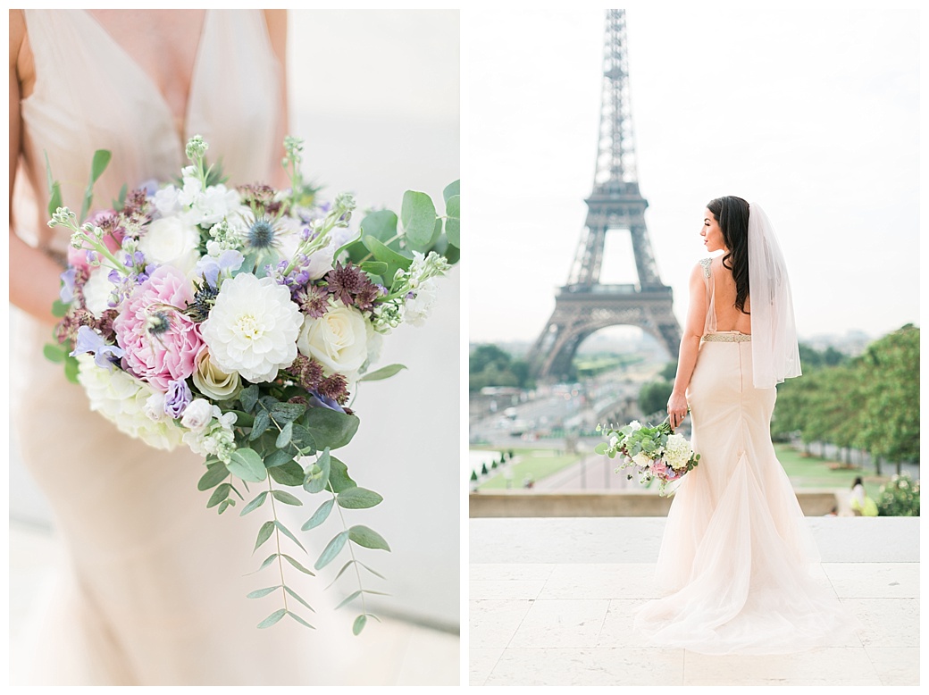 wedding paris eiffel tower english speaking officiant