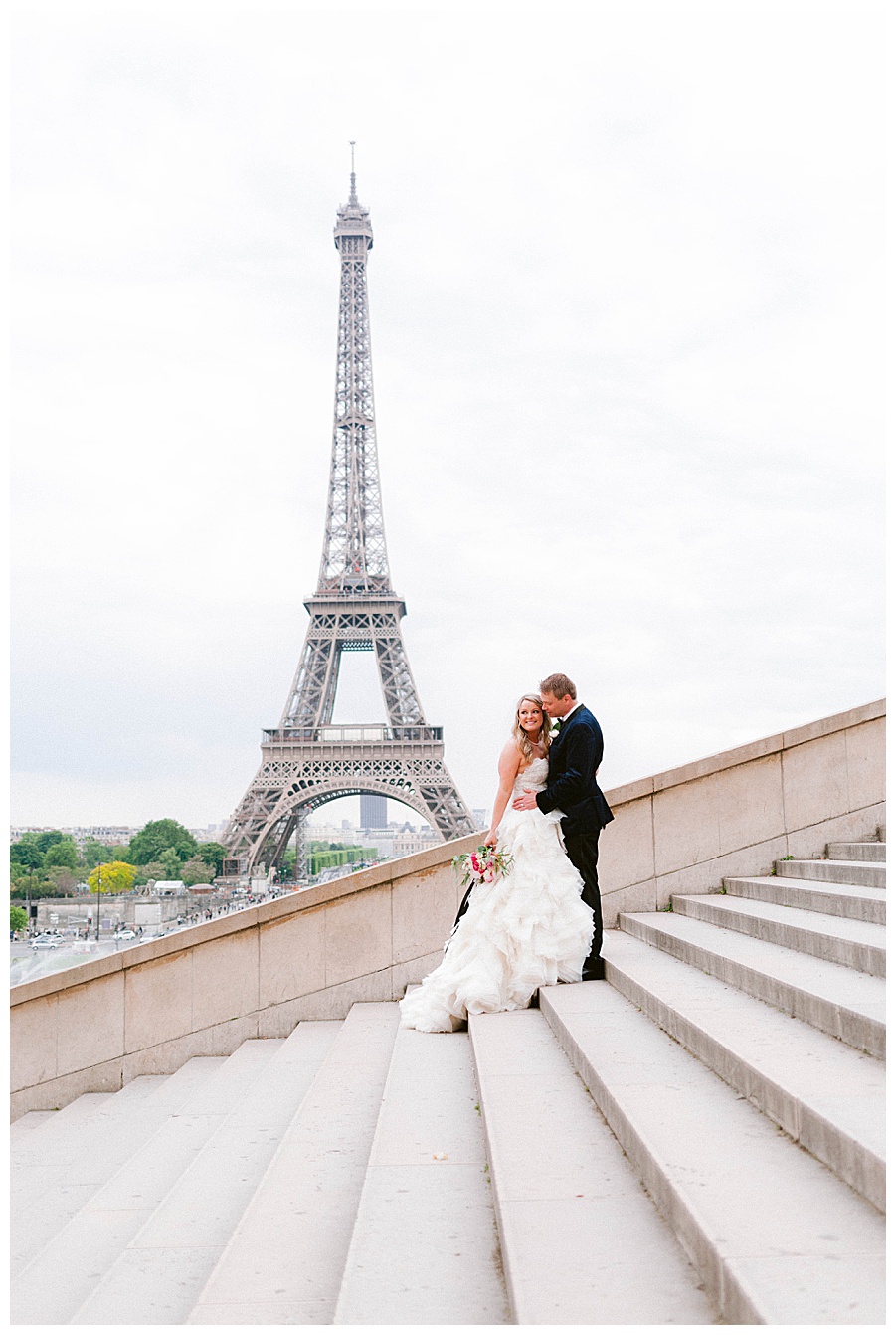 paris elopement planner, wedding officiant in paris, paris wedding with Eiffel Tower in background